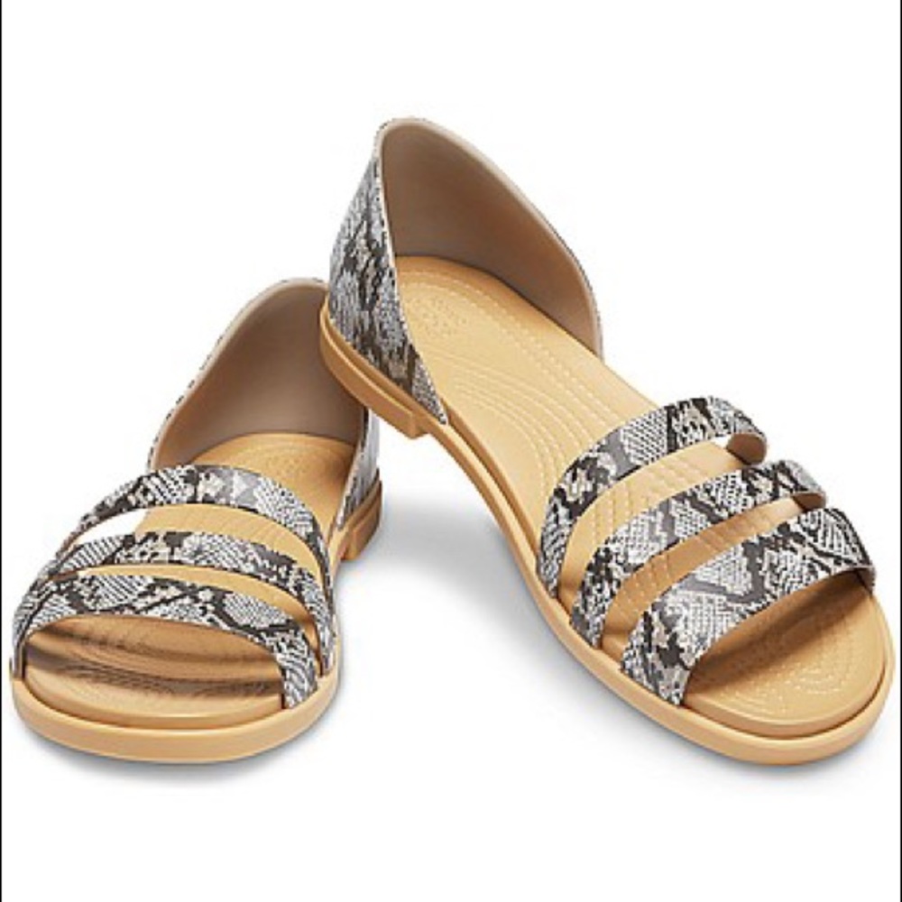 Crocs Tulum Open Flat - Mushroom/Stucco